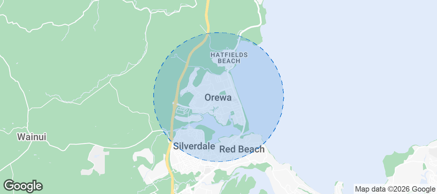 Orewa Airbnb map